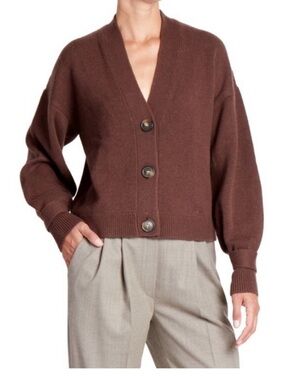 Lou Lou Studio Cropped Wool Cashmere Cardigan